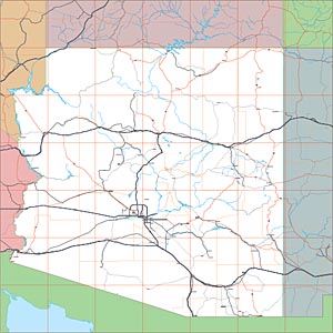 USA Relief Map Collection Catalog - State of Arizona